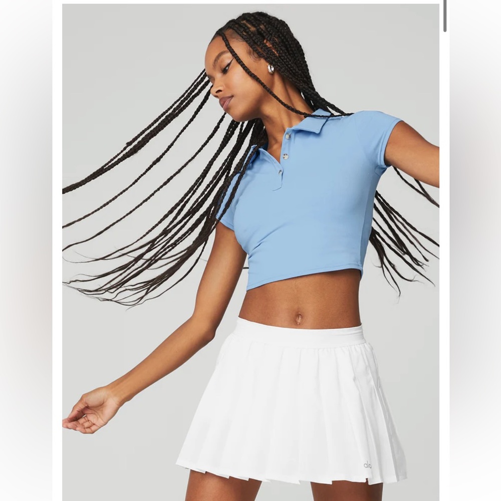 ALO Yoga Choice Polo in Tile Blue